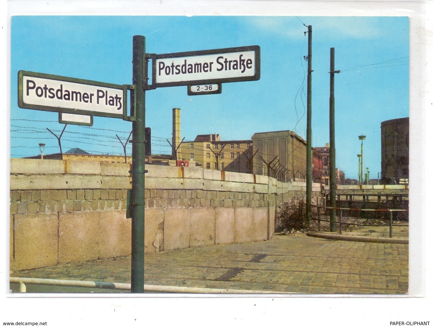 1000 BERLIN, Berliner Mauer, Potsdamer Platz, Potsdamer Strasse - Mur De Berlin