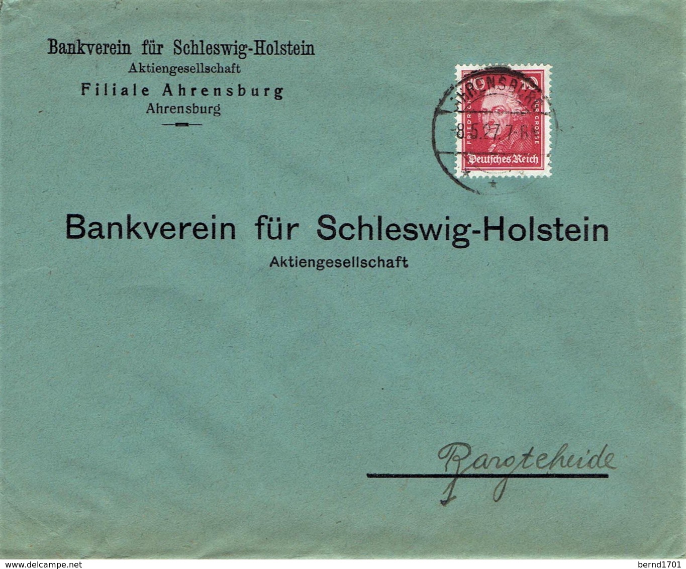 Deutsches Reich - Umschlag Echt Gelaufen / Cover Used (A921) - Briefe U. Dokumente