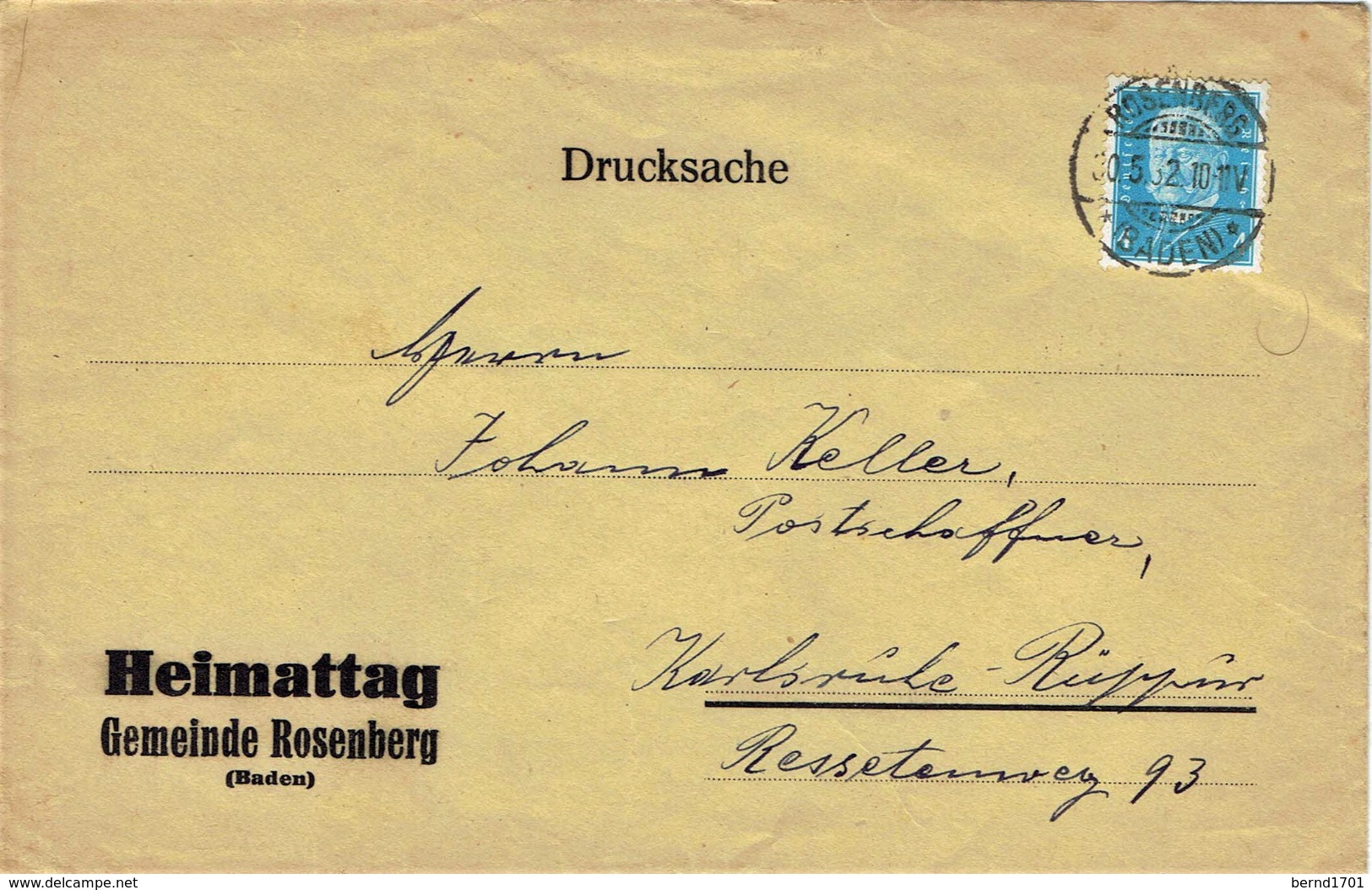 Deutsches Reich - Umschlag Echt Gelaufen / Cover Used (A926) - Briefe U. Dokumente