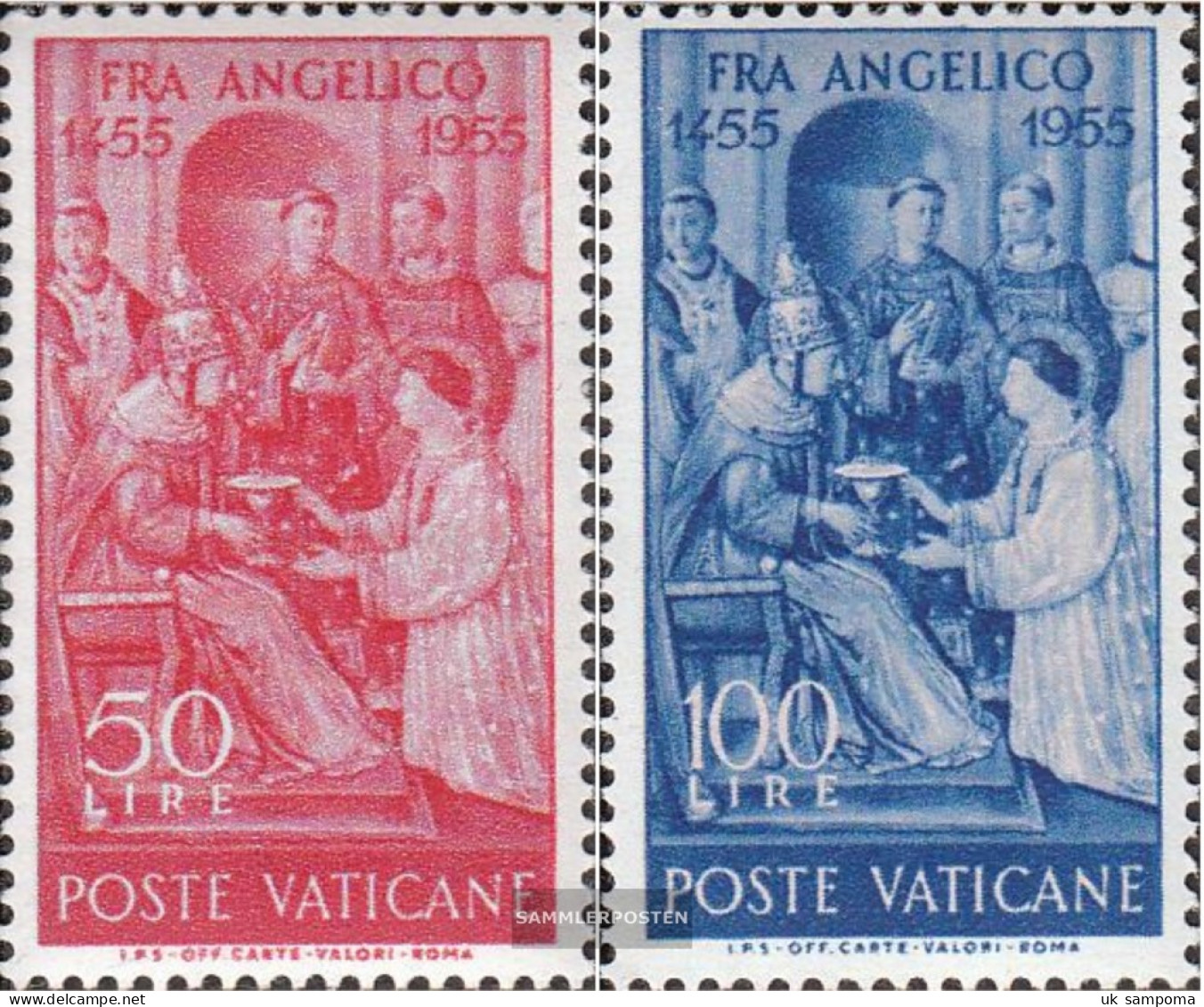 Vatikanstadt 233-234 (complete Issue) Unmounted Mint / Never Hinged 1955 Fra Angelico - Unused Stamps