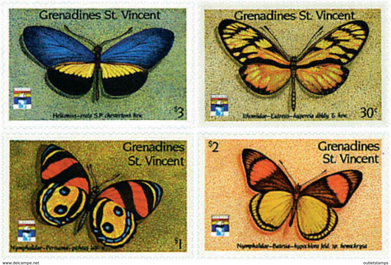 Ref. 244766 * NEW *  - ST. VINCENT AND THE GRENADINES . 1992. BUTTERFLIES. MARIPOSAS - St.Vincent (1979-...)