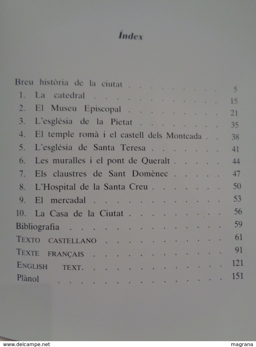 Vic I Els Seus Monuments. Guia Itinerària. Ramon Ordeig Mata. Any 1993. 153 Pp. - Histoire Et Art