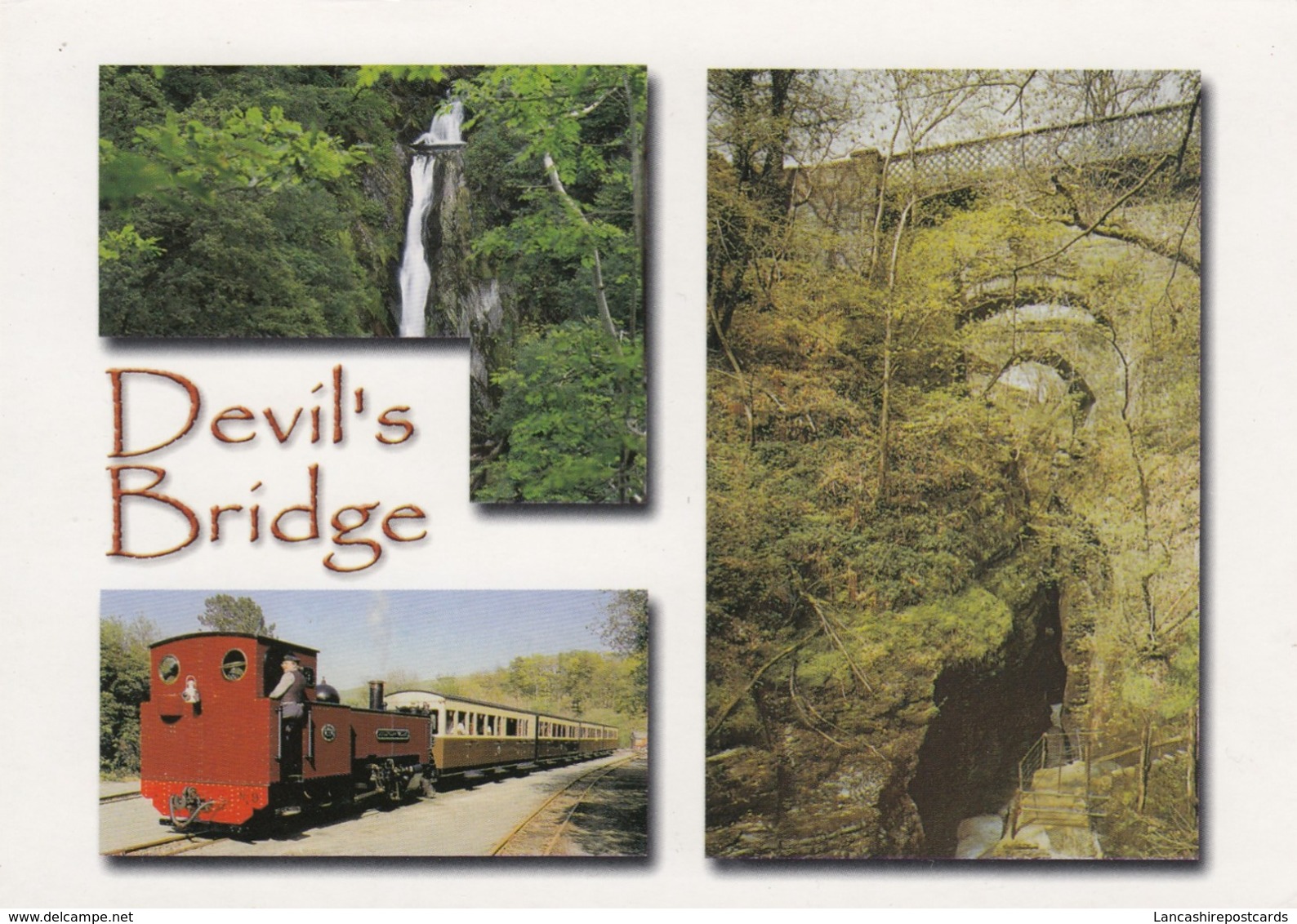 Postcard Devil's Bridge Wales By John Hinde My Ref  B23867 - Cardiganshire