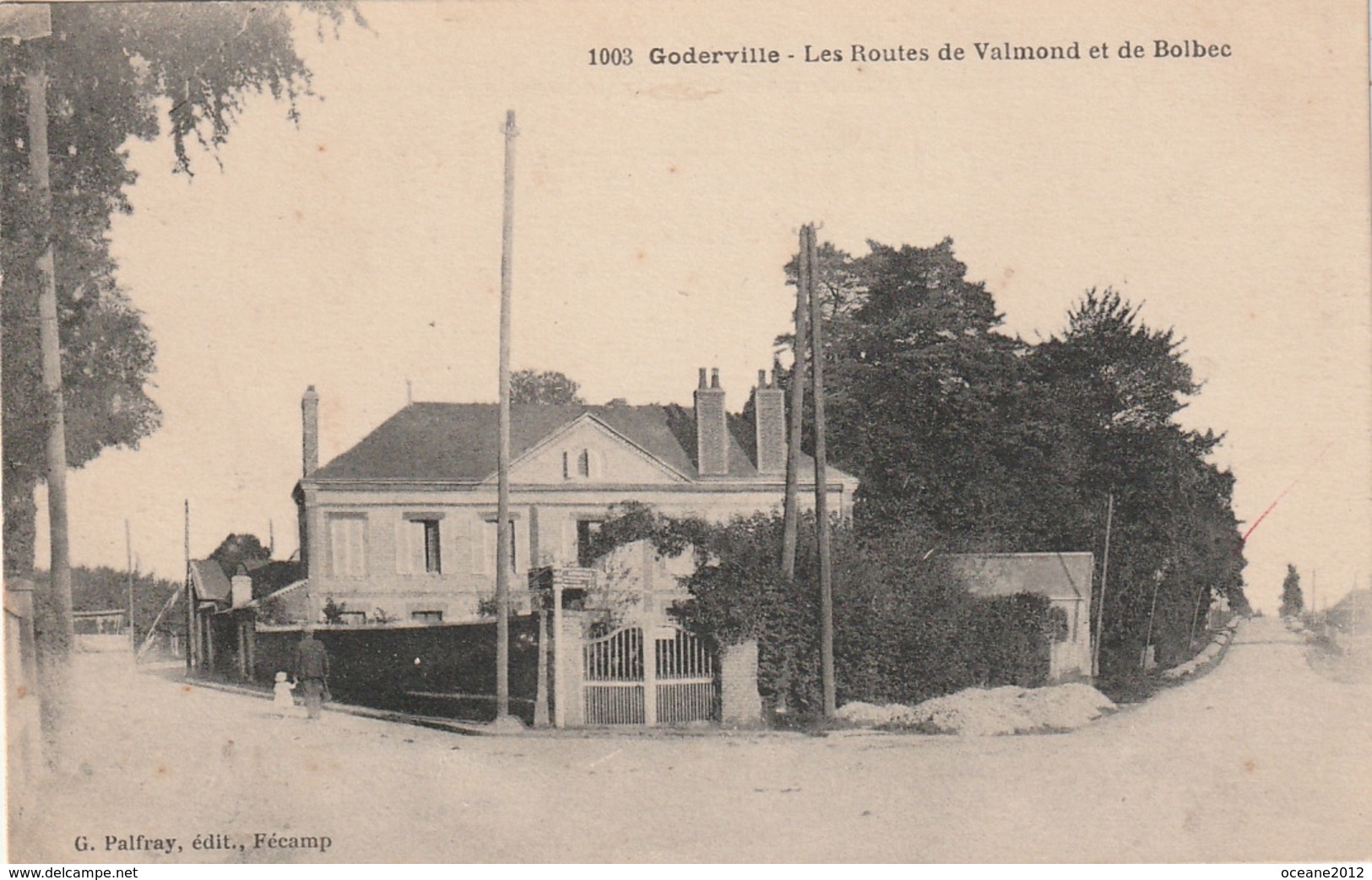 76 Goderville. Les Routes De Valmond Et De Bolbec - Goderville