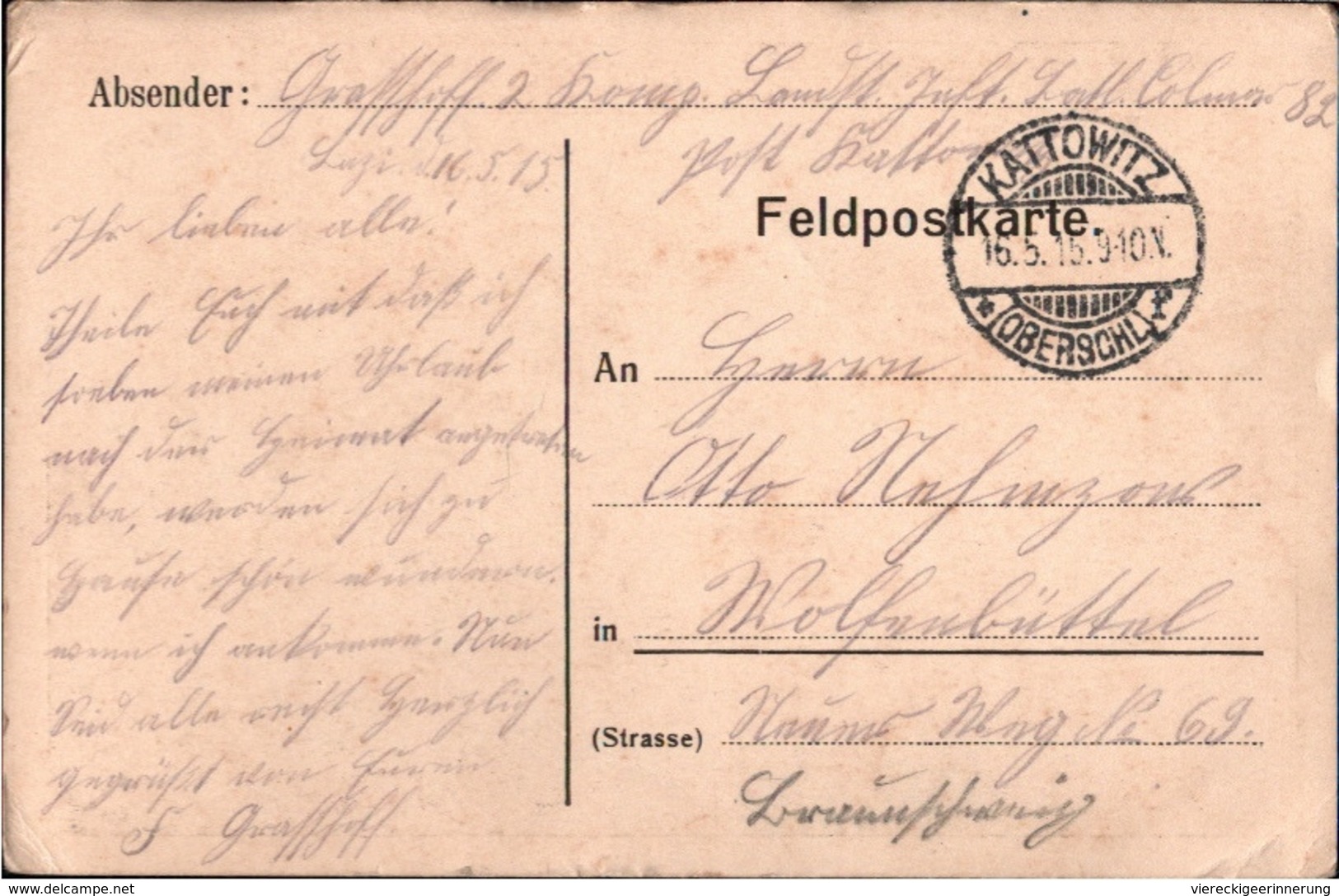 ! Alte Ansichtskarte Siewierz, Marktplatz, Stempel Kattowitz, Oberschlesien, Gelaufen 1915 Nach Wolfenbüttel - Polonia