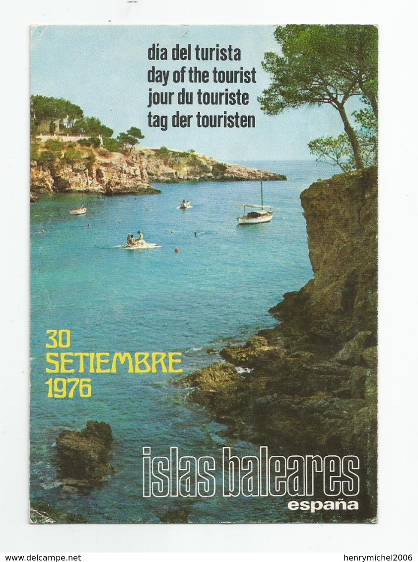 Espagne Espana Islas Baleares 30 Setiembre 1976 Jour Du Touriste évenement - Other & Unclassified