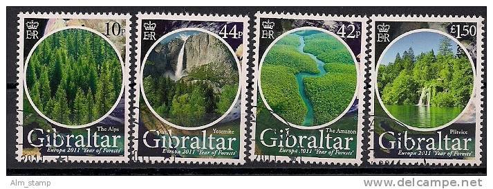 2011 Gibraltar Mi. 1421-4 Used Europa: Der Wald - 2011