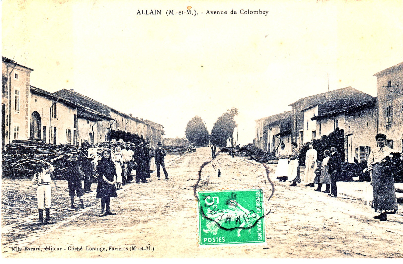 CPA Allain Avenue De Colombey 1913 - Autres & Non Classés