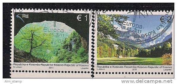 2011  Kosovo  Mi. 190-1 Used Europa: Der Wald - 2011