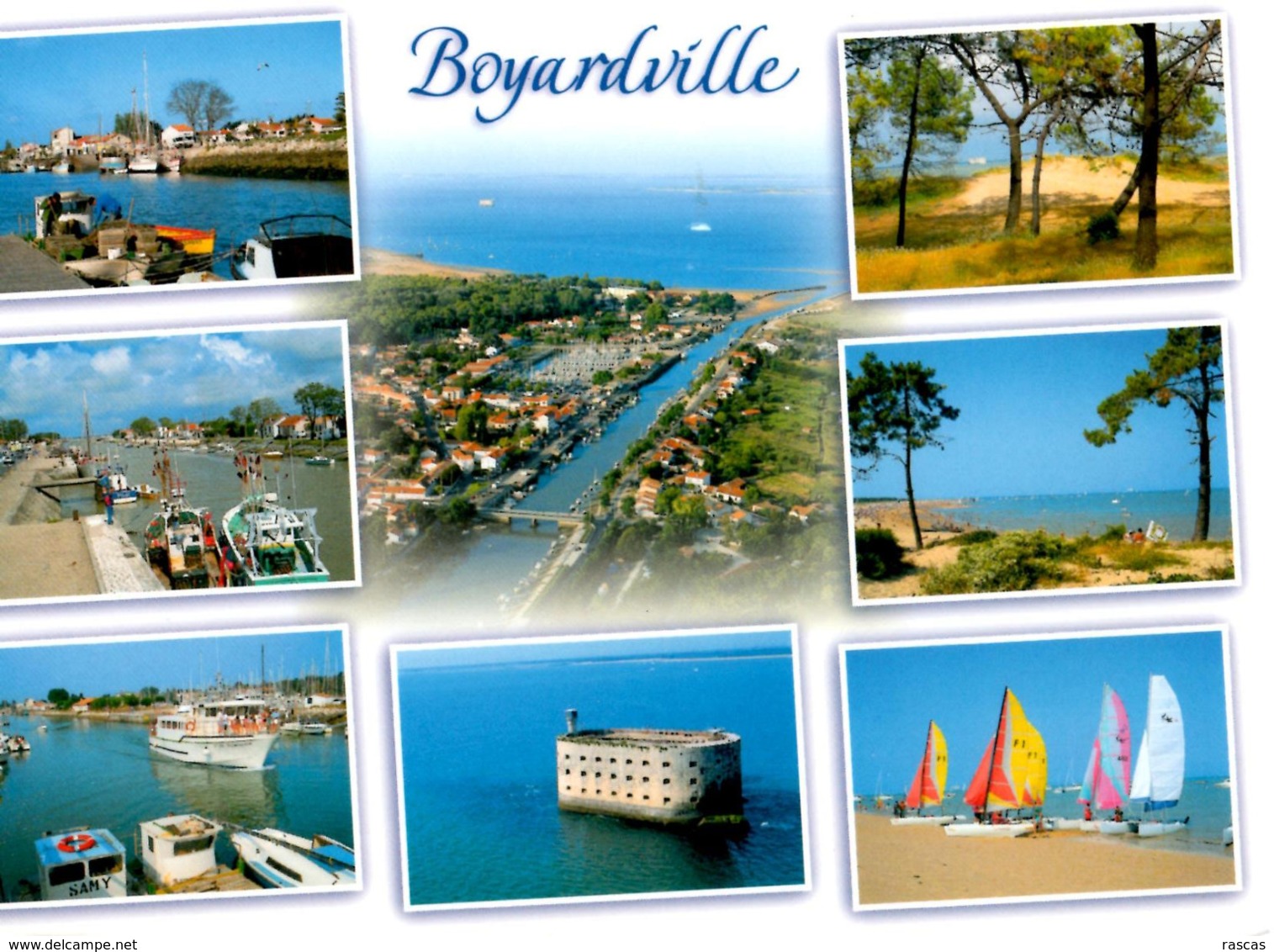 CPM - CHARENTE MARITIME - ILE D'OLERON - BOYARDVILLE  ET FORT BOYARD - MULTIVUES - Ile D'Oléron