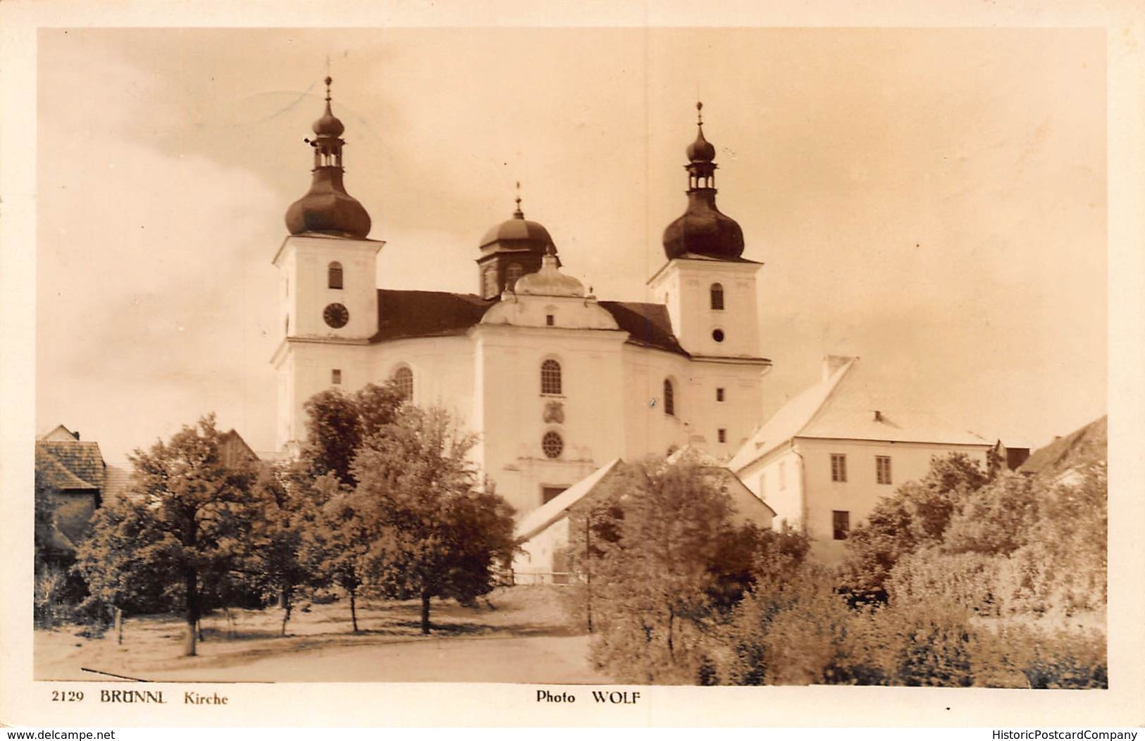 BRUNNI ENGELBERG SWITZERLAND ~ KIRCHE ~1939 WOLF PHOTO POSTCARD 42269 - Engelberg