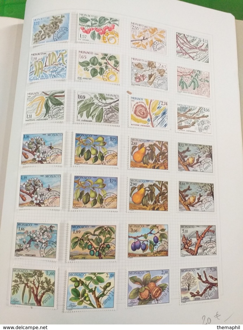 lot n° TH.1080 MONACO collection neufs * ( certains collés ) ou obliteres