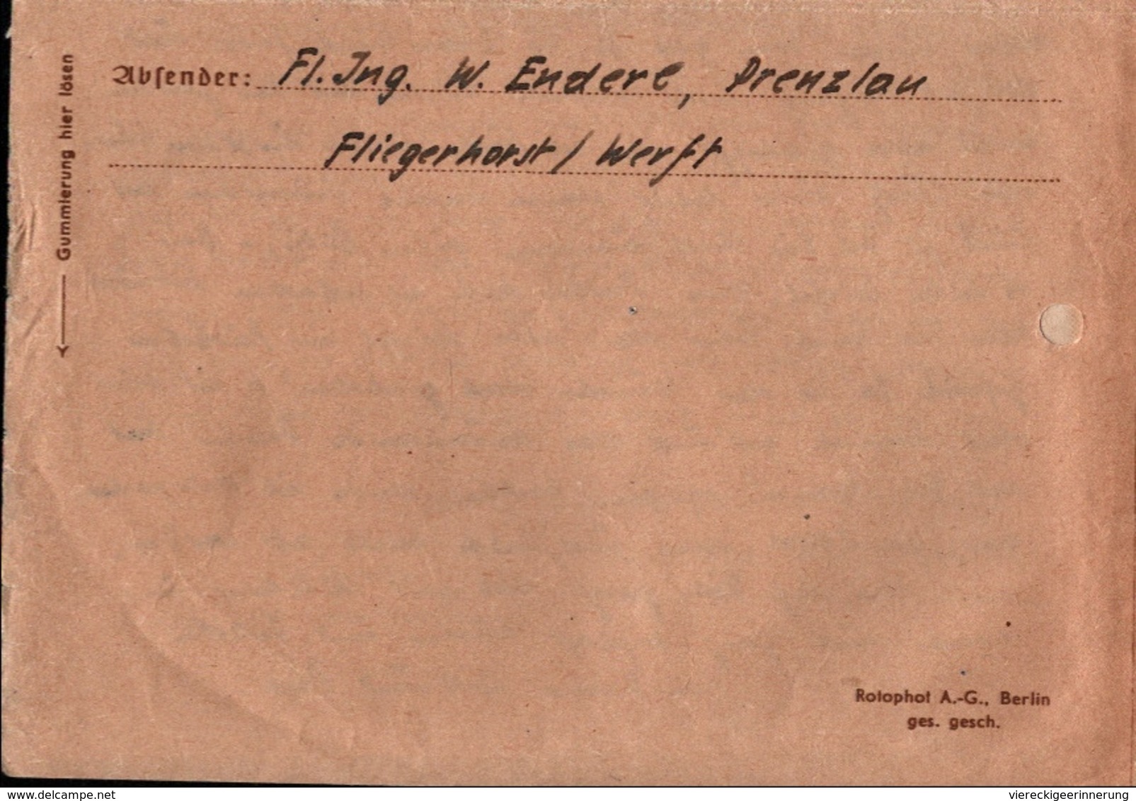 ! 2 Feldpostbriefe 1942-43 Prenzlau, Fliegerhorstkommandantur, Werftleiter, Dresden - Briefe U. Dokumente