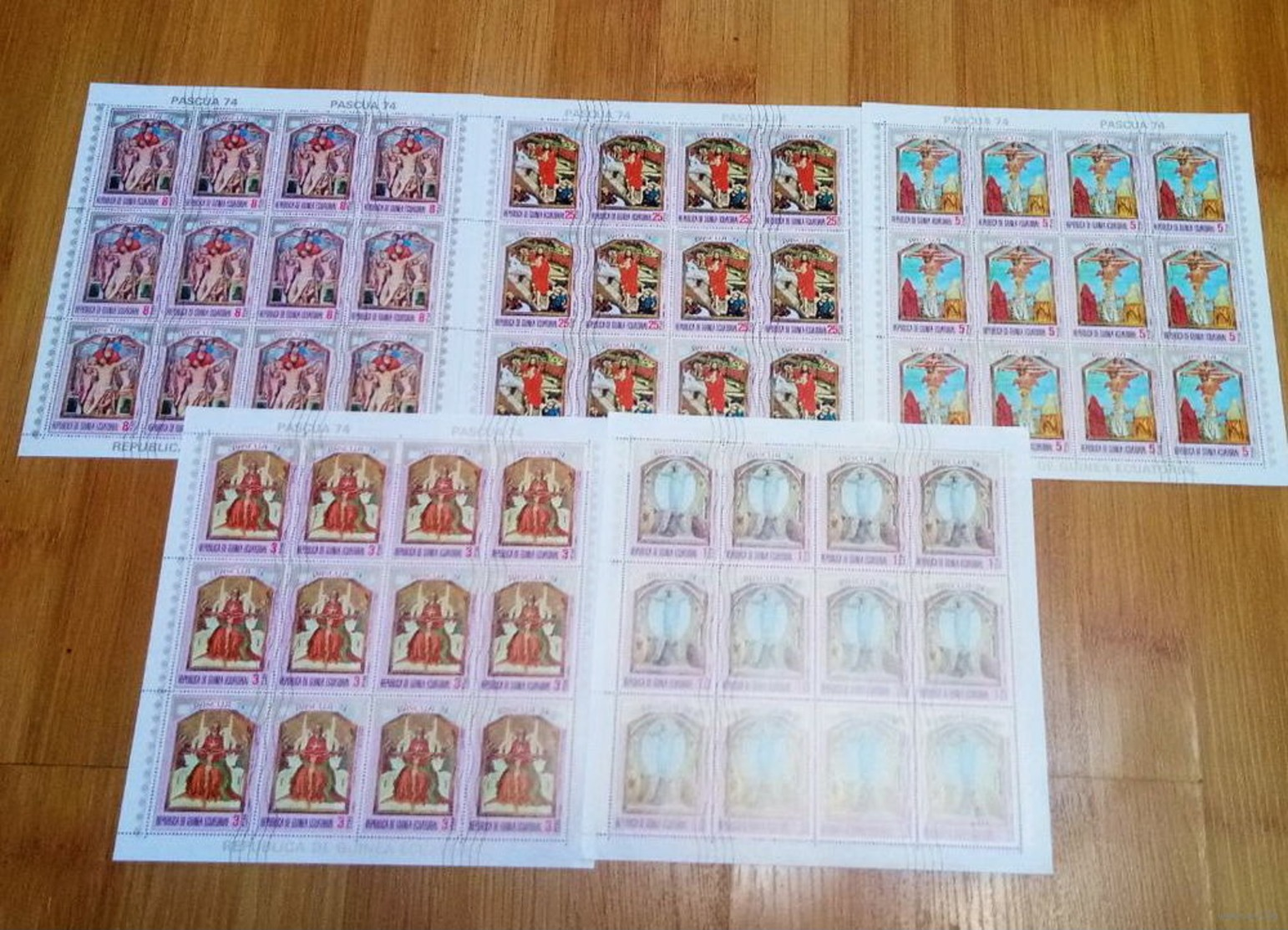 Series 5 Stamp Sheets / Equatorial Guinea / Easter / Art \ 30 - Religious