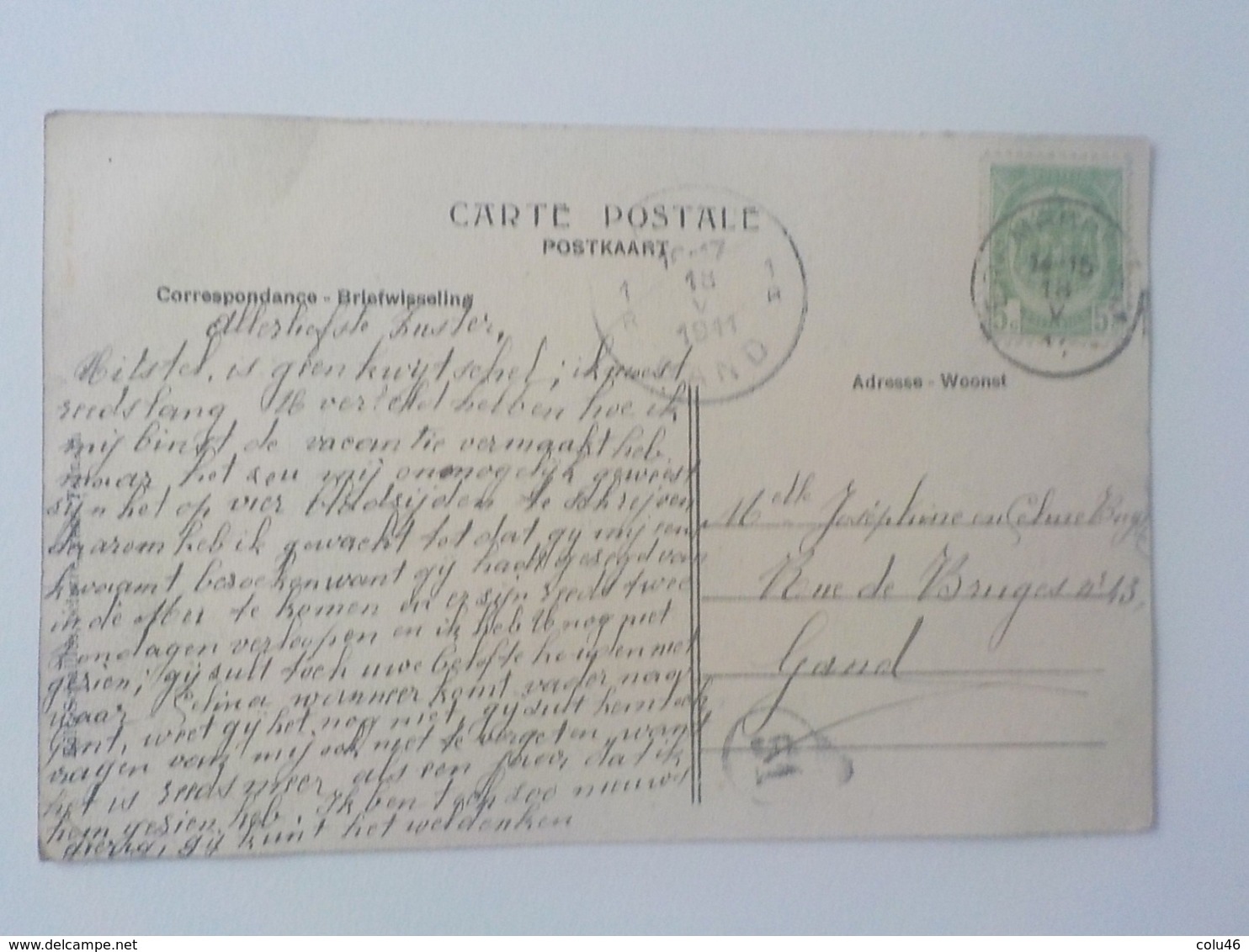 1911 CP Animée Erembodegem Alost Aalst De Denderbrug Barque - Aalst