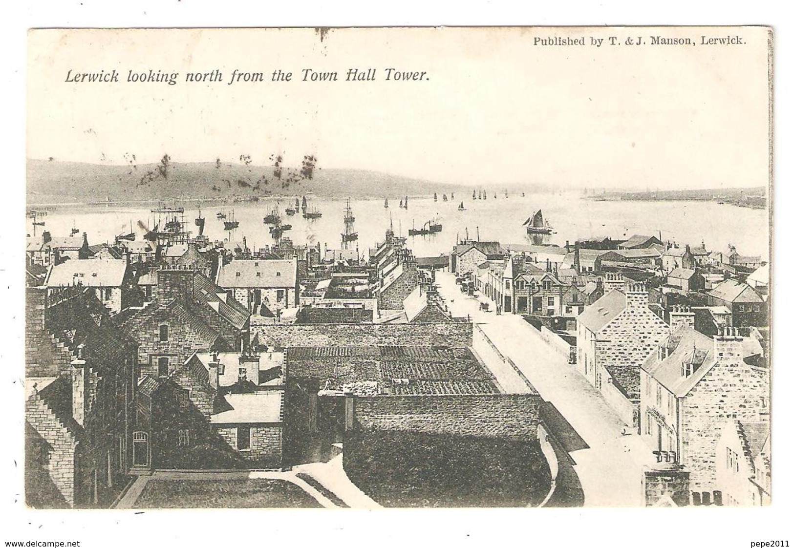 CPA ECOSSE - SCOTLAND - SHETLAND - North Ness - LERWICK Looking North From The Town Hall Tower - Shetland