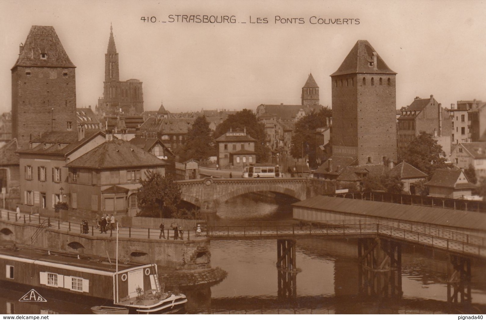 Cp , 67 , STRASBOURG , Les Ponts Couverts - Strasbourg