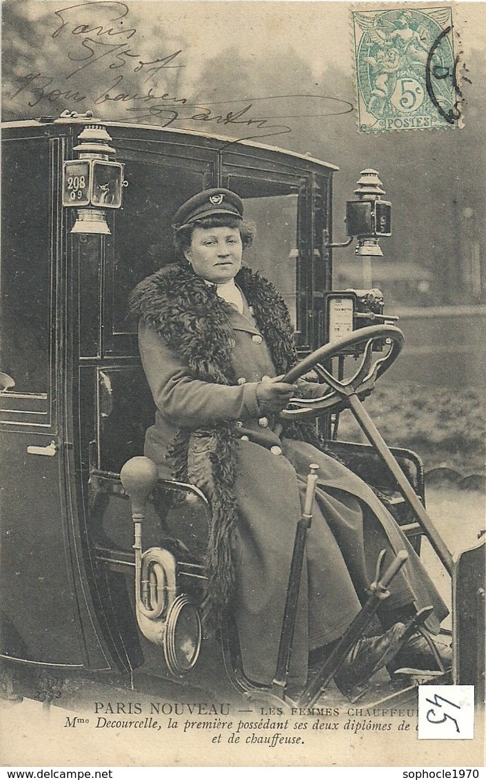 2020 - SEINE - 75 - PARIS NOUVEAU - Les Femmes Cocher - Mme Decourcelle Première à Posséder Le Dipôme De Cochère Et De C - Petits Métiers à Paris