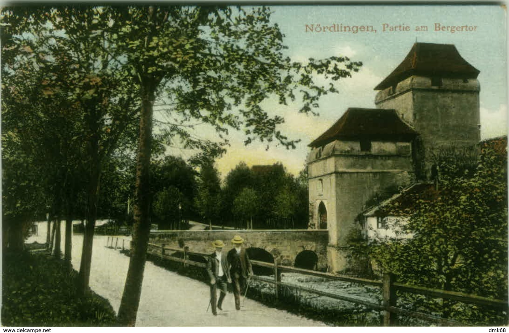 AK GERMANY - Nördlingen / NOERDLINGEN - PARTIE AM BERGERTOR - 1910s (BG5388) - Noerdlingen