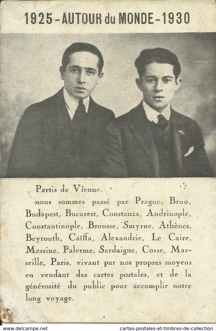 1925 - Autour Du Monde - 1930 , Partis De Vienne , Formas CPA - Autres & Non Classés