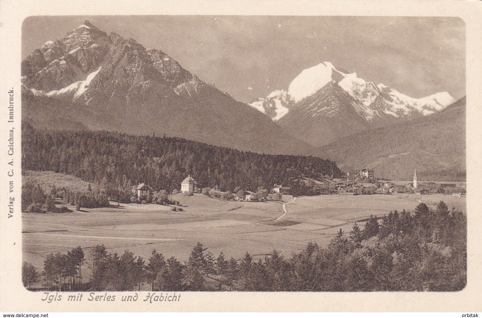 Igls * Serles Und Habich, Gesamtansicht, Tirol, Alpen * Österreich * AK1691 - Igls