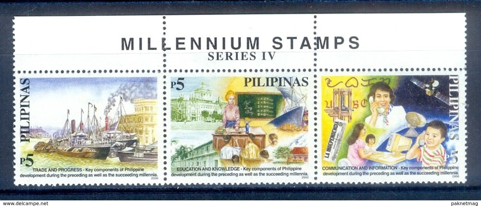 O52- Philippines Philippinen Pilipinas Filipinas 2000 Millennium Stamps. - Filippine