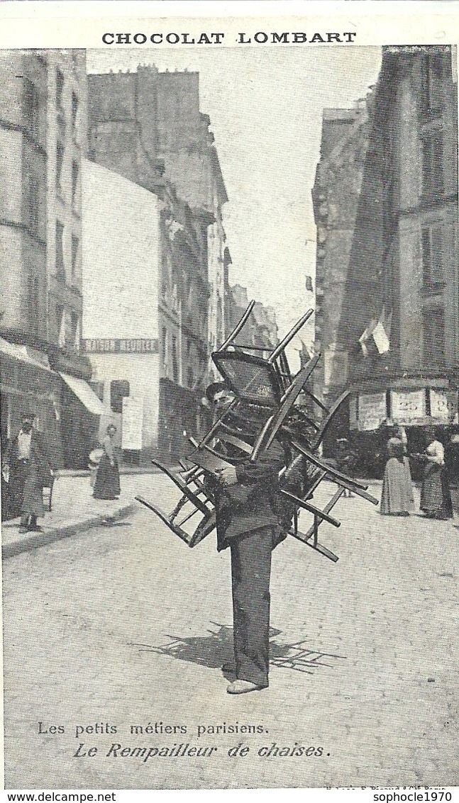 2020 - SEINE - 75 - PARIS - Les Petits Métiers Parisiens - Le Rempailleur De Chaises - Chocolat Lombart - Petits Métiers à Paris