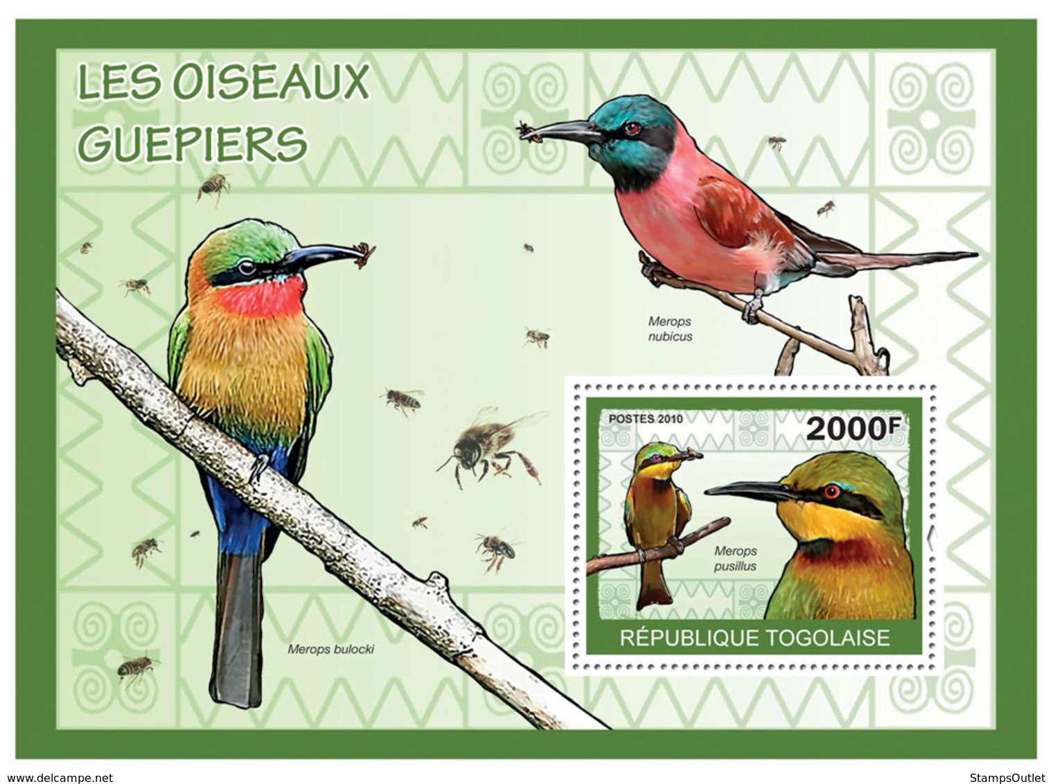 Togo 2010 MNH - The Bee-Eaters Birds. YT 384, Mi 3433/BL497 - Togo (1960-...)