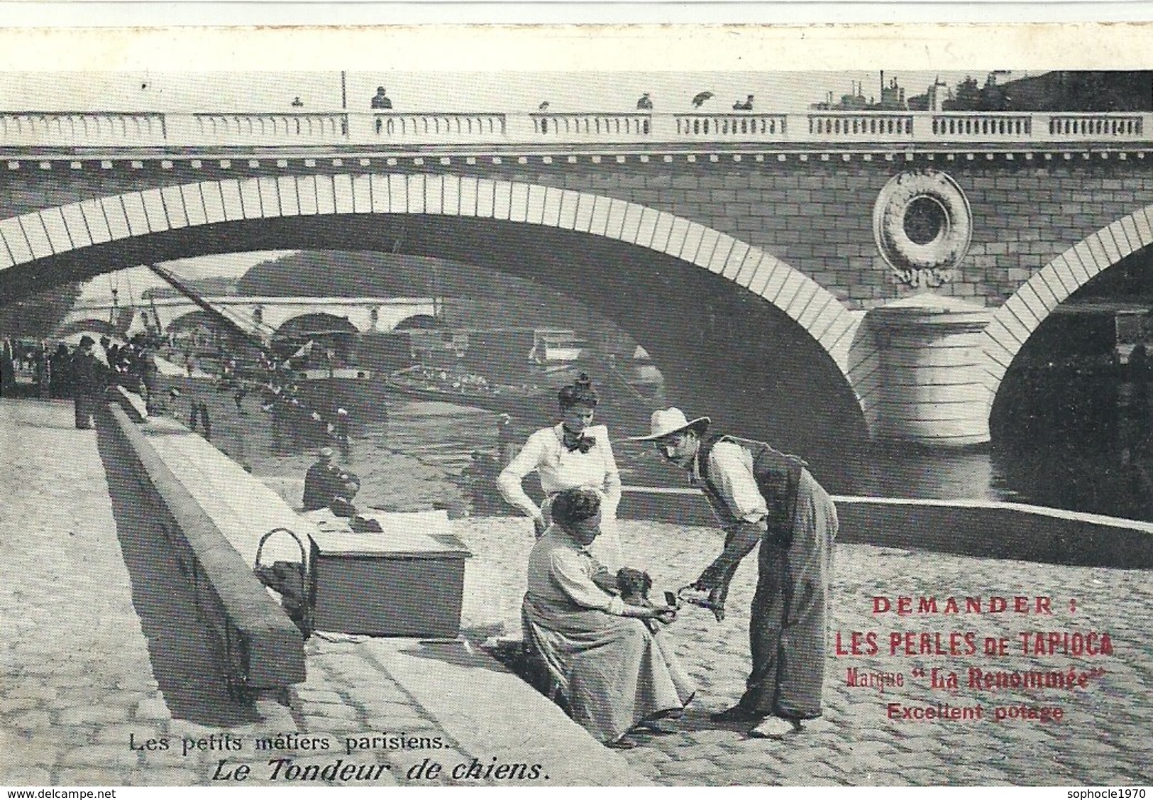 2020 - SEINE - 75 - PARIS - Les Petits Métiers Parisiens - Tondeur De Chiens - Pub Tapioca - Petits Métiers à Paris