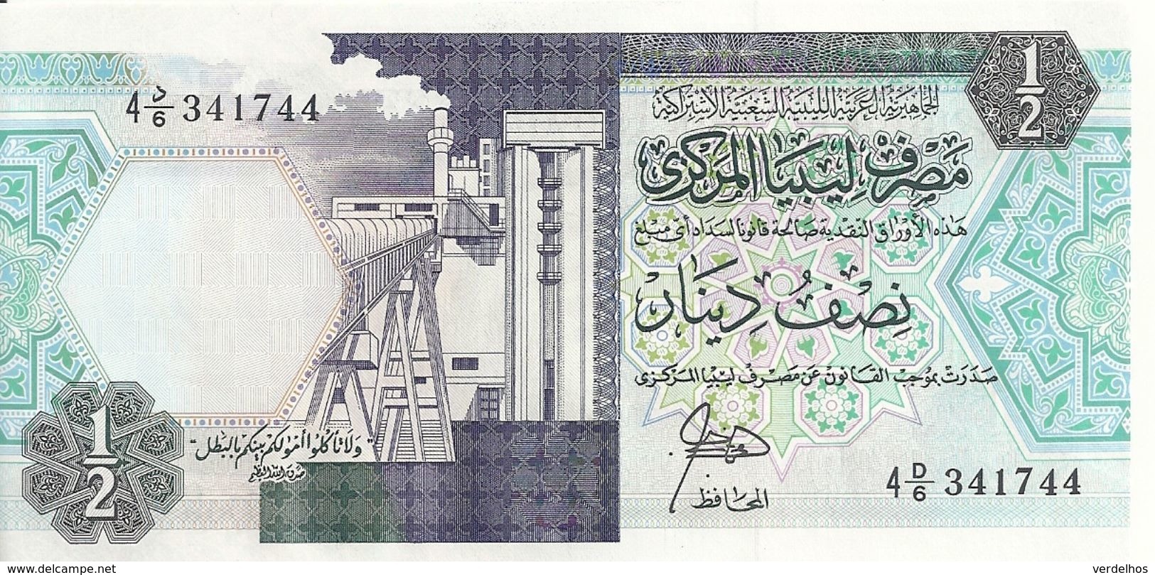 LIBYE 1/2 DINAR ND1990 UNC P 53 - Libië