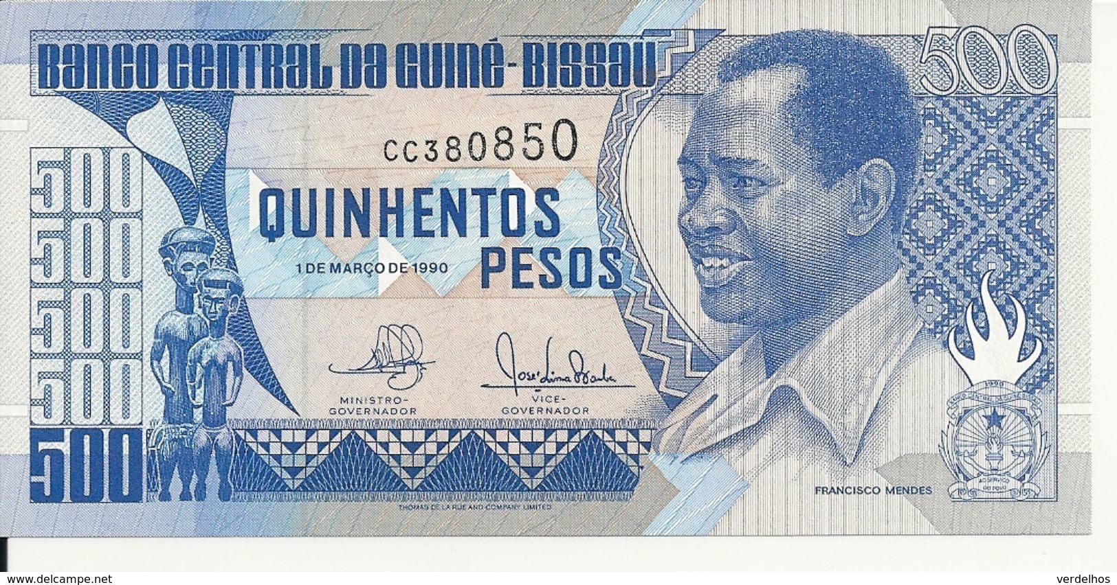 GUINEE-BISSAU 500 PESOS 1990 UNC P 12 - Guinea-Bissau