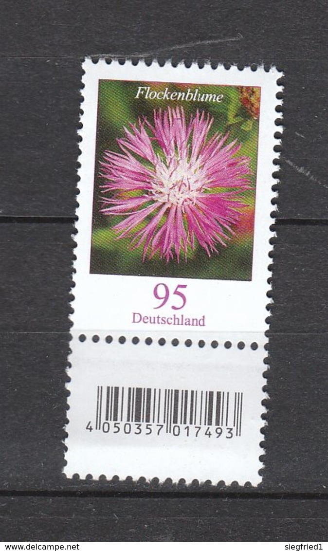 Deutschland BRD **   3470  Blumen Flockenblume SZd 1 Eine Marke Mit Nummer    Neuausgabe 1.7.2019 - Ungebraucht