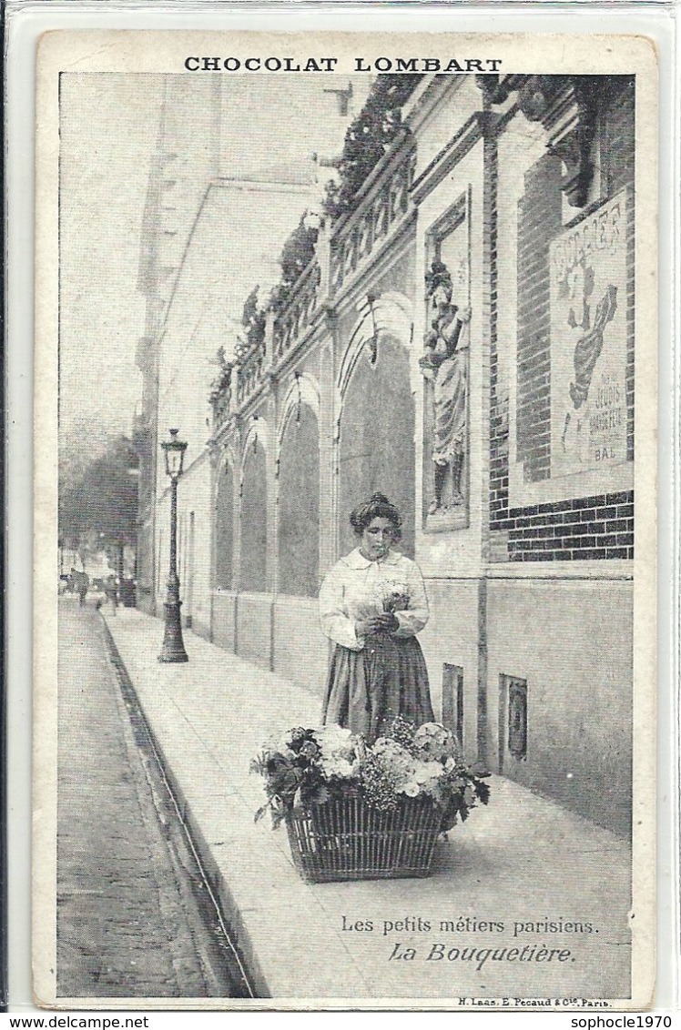 2020 - SEINE - 75 - PARIS - Les Petits Métiers Parisiens - La Bouquetière - Pub Chocolat Lombart - Petits Métiers à Paris