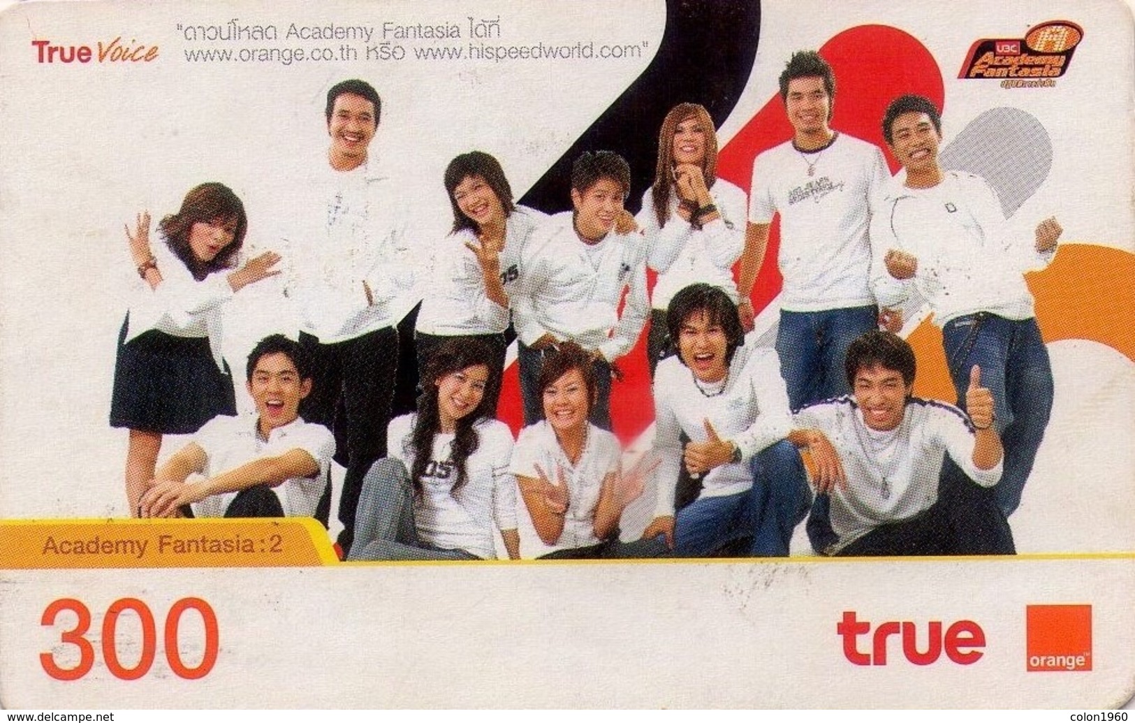 TAILANDIA. Academy Fantasia :2 -pilot Card. 06/2008. Orange-327. (077) - Tailandia