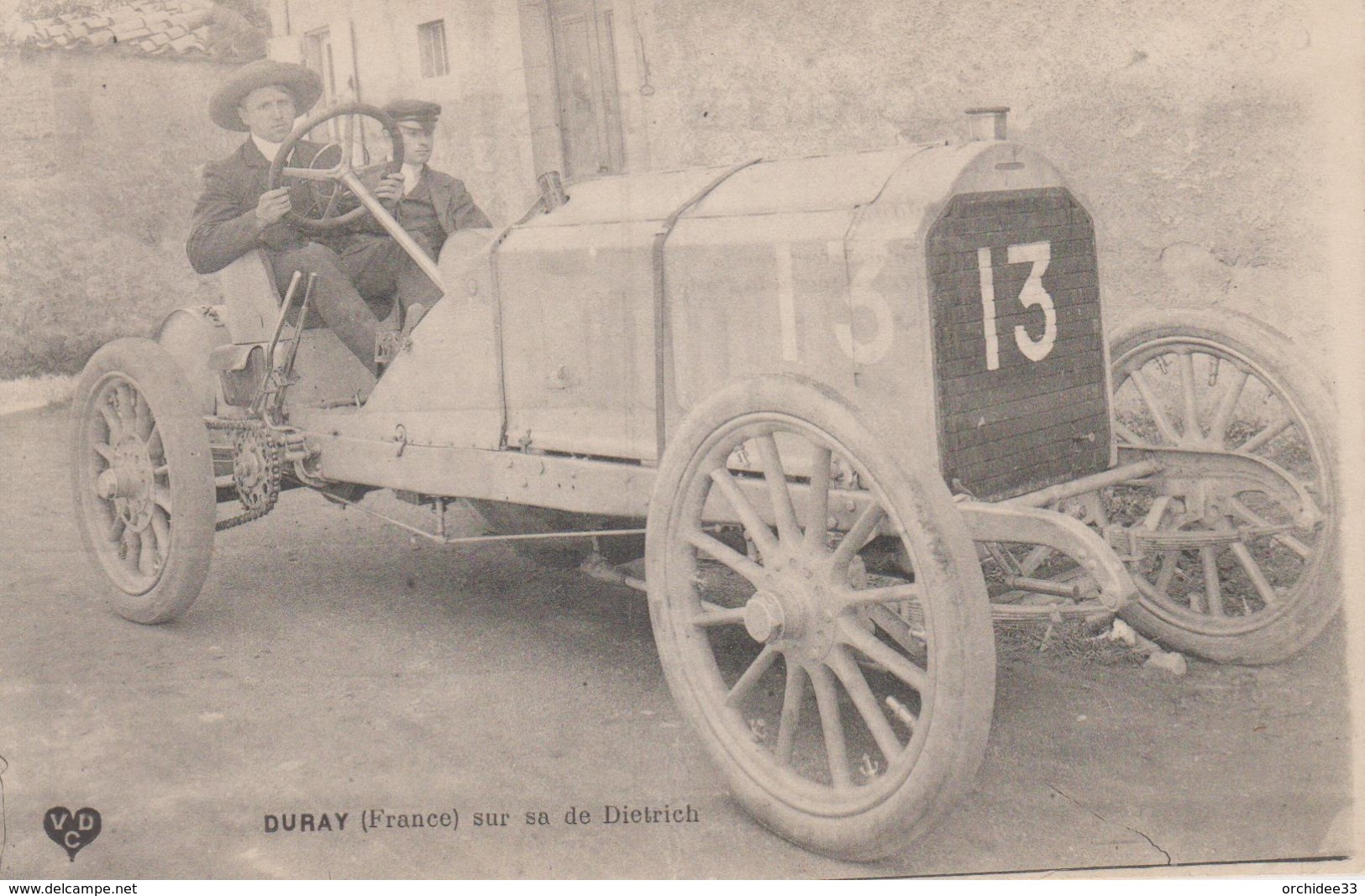 CPA Duray (France) Sur Sa De Dietrich (très Beau Plan) - Grand Prix / F1