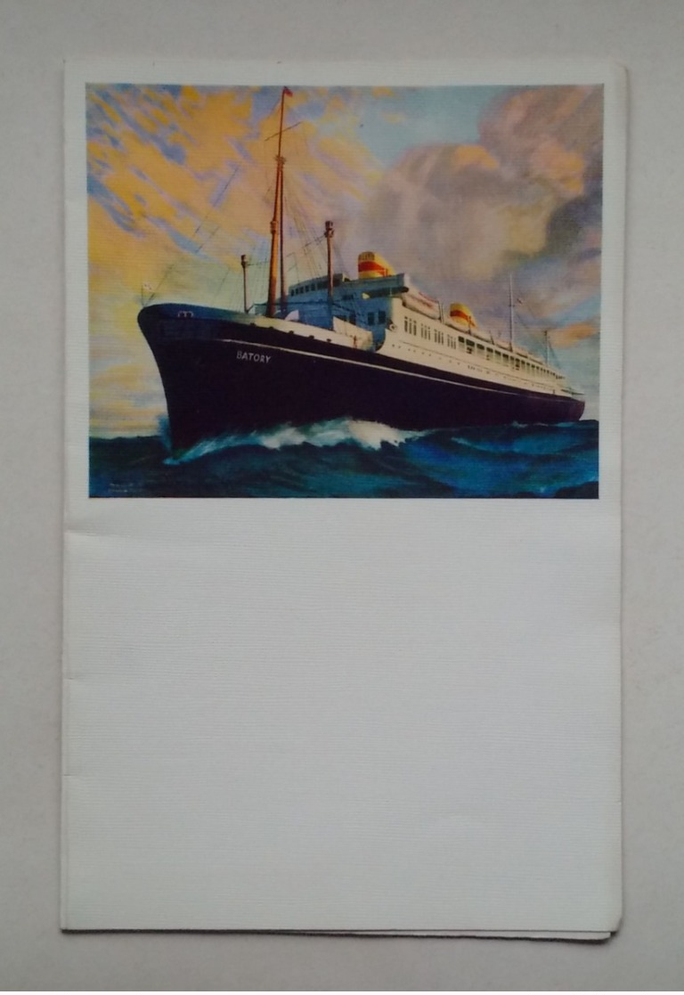 SHIP MS BATORY GDYNIA AMERICA LINE MENU FAREWELL DINER 1949 - Menus