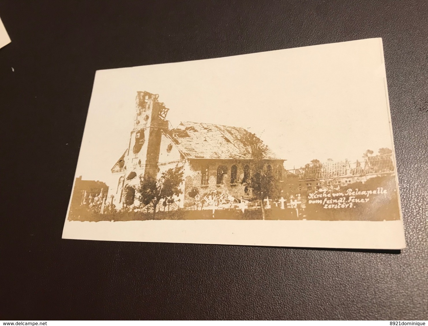 Poelkapelle  Vom Feindl. Geschützfeuer Zerstört- Feldpostkarte  -FOTO-karte - Langemark-Poelkapelle