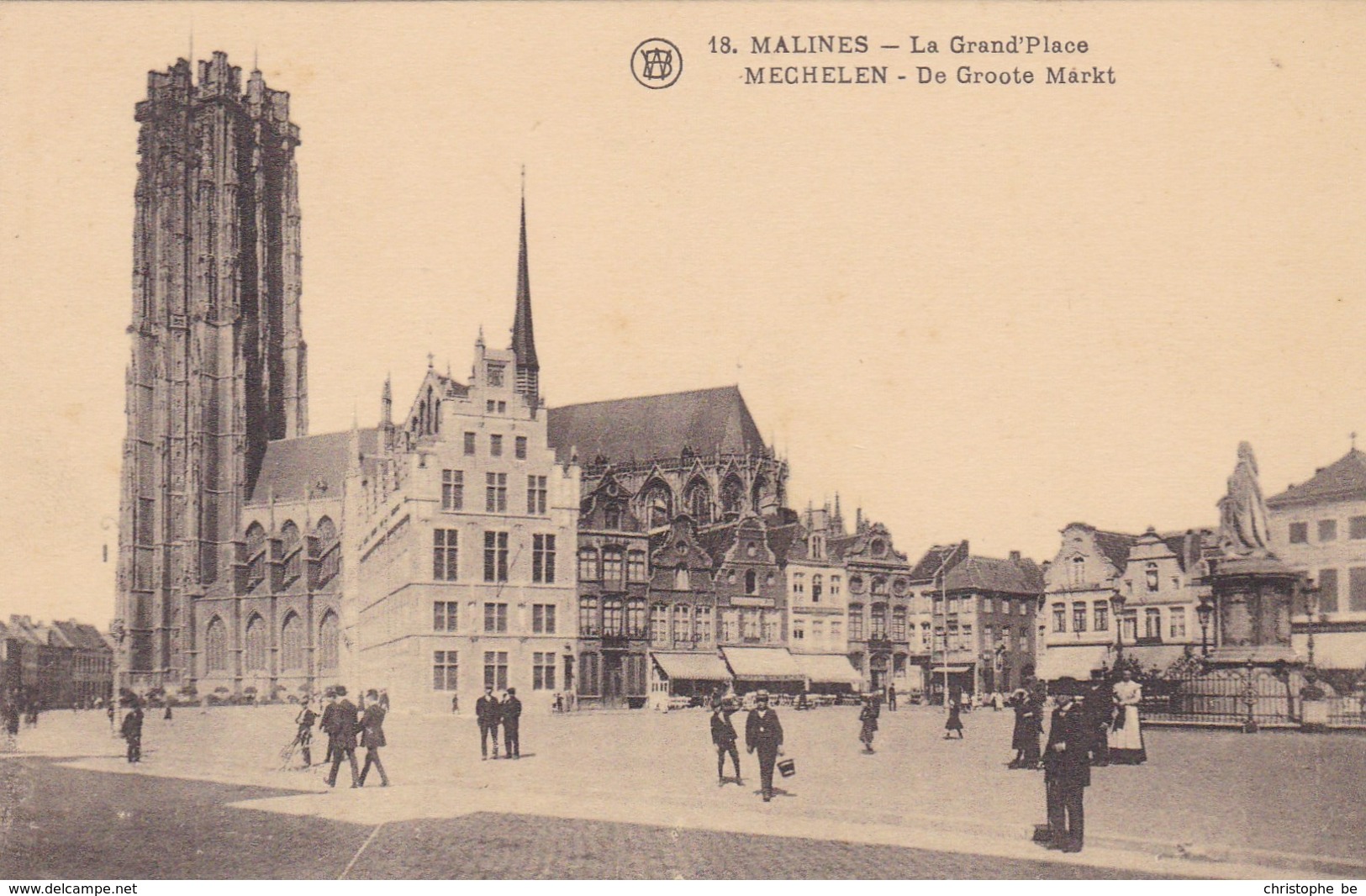 Mechelen, De Grote Markt (pk62680) - Mechelen