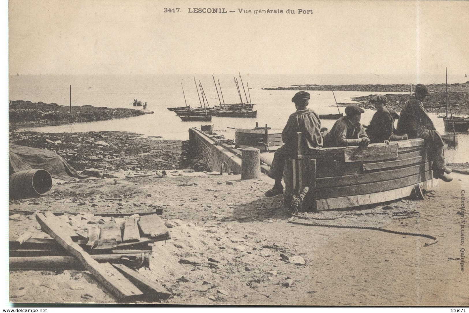 CPA Lesconil - Vue Générale Du Port - Non Circulée - Lesconil