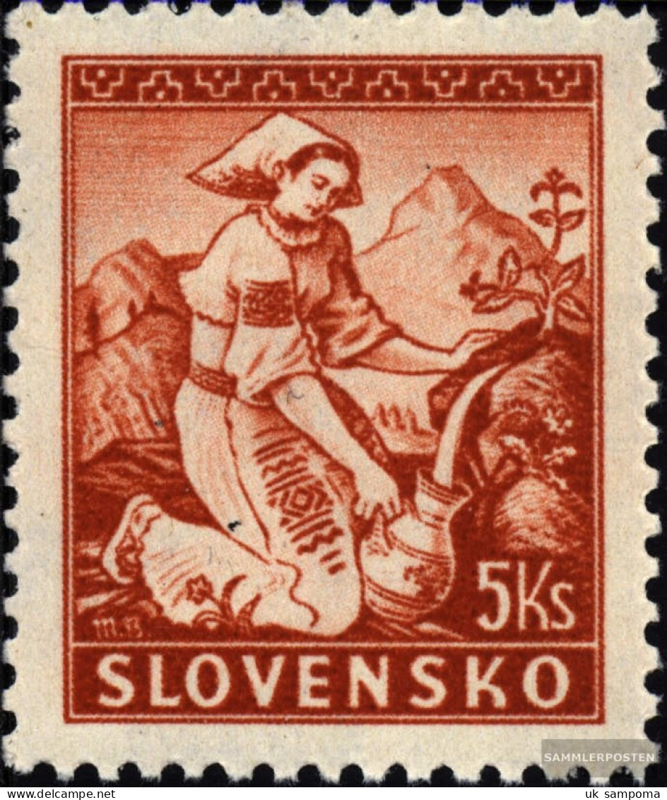 Slovakia 45B Unmounted Mint / Never Hinged 1939 Costumes - Unused Stamps