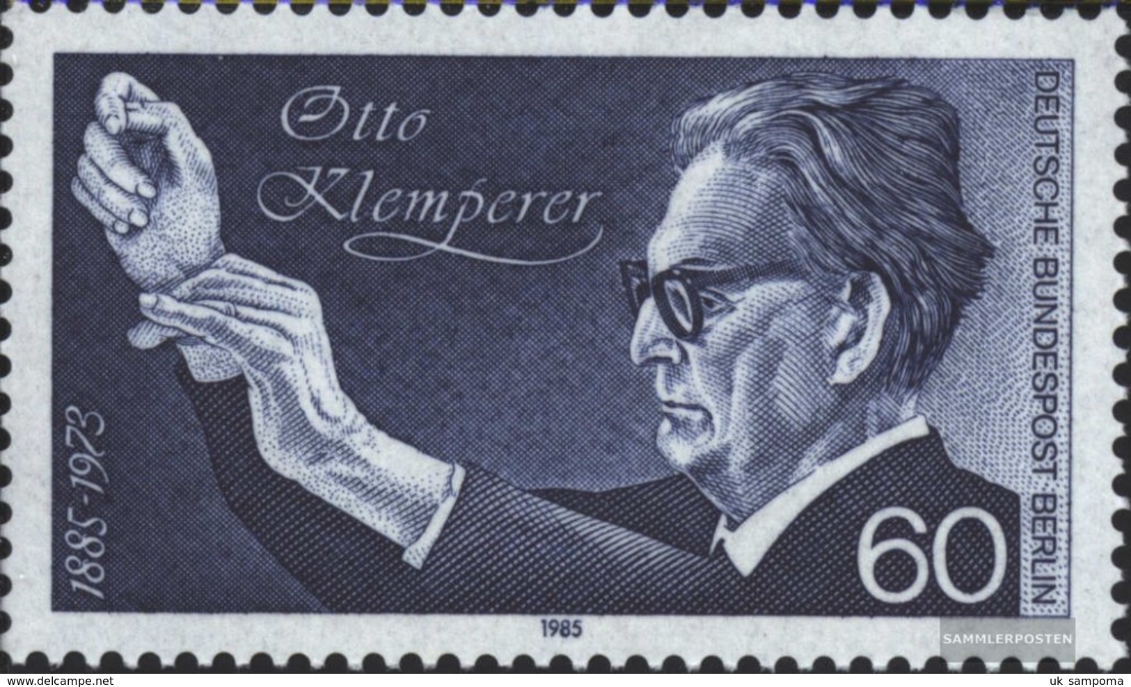 Berlin (West) 739 (complete.issue) Unmounted Mint / Never Hinged 1985 Otto Klemperer - Unused Stamps