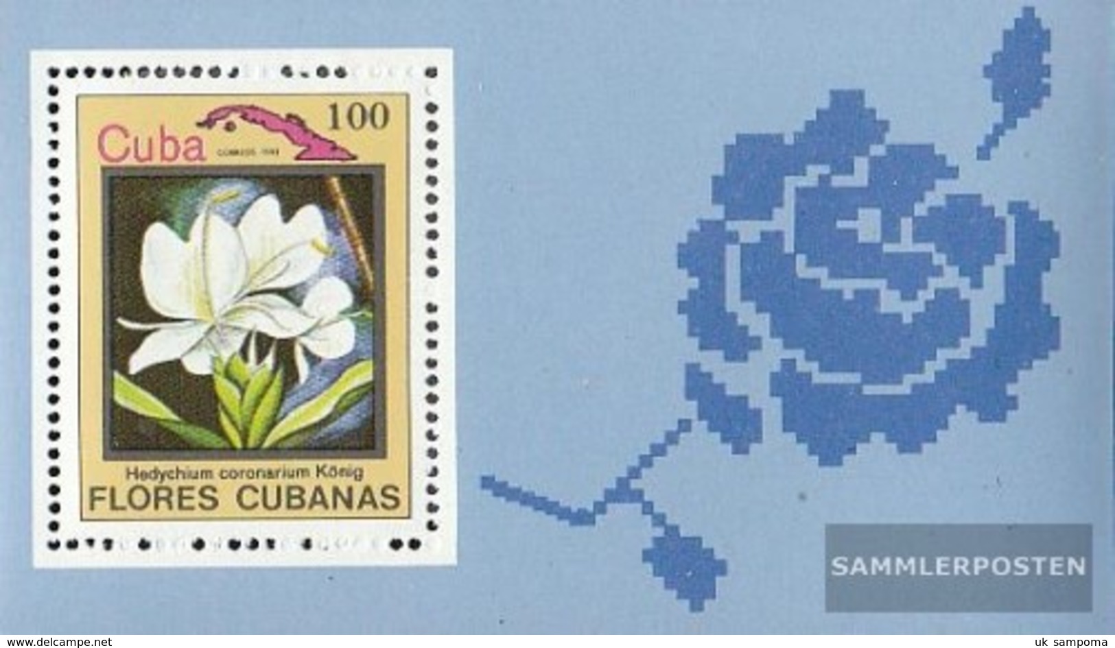 Cuba Block79 (complete Issue) Fine Used / Cancelled 1983 Flowers - Blocks & Sheetlets