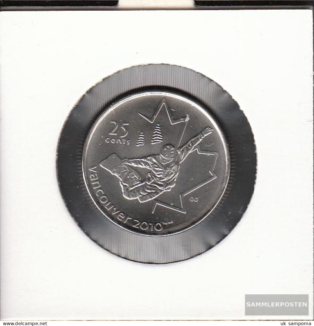 Canada Km-number. : 768 2008 Stgl./unzirkuliert Steel, Nickel Plattiert Stgl./unzirkuliert 2008 25 Cents Snowboard - Canada