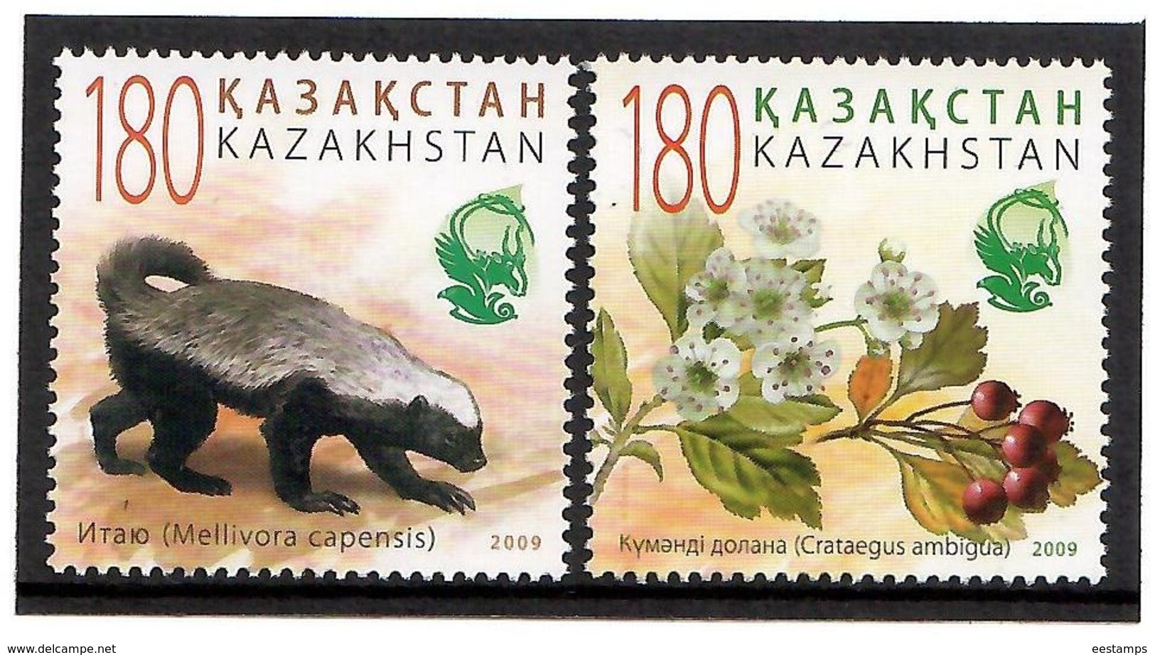 Kazakhstan 2009  . Flora And Fauna. 2v: 180, 180.  Michel # 662-63 - Kazakhstan