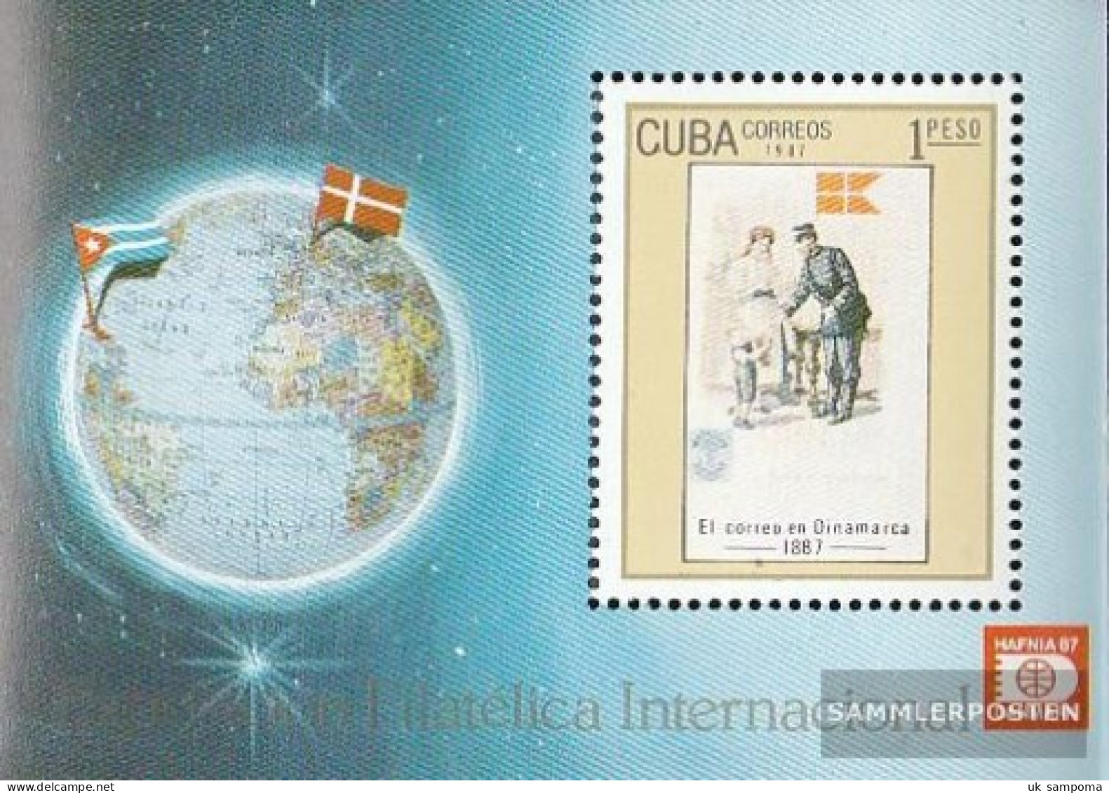 Cuba Block100 (complete Issue) Fine Used / Cancelled 1987 HAFNIA 87, Copenhagen - Blocks & Sheetlets