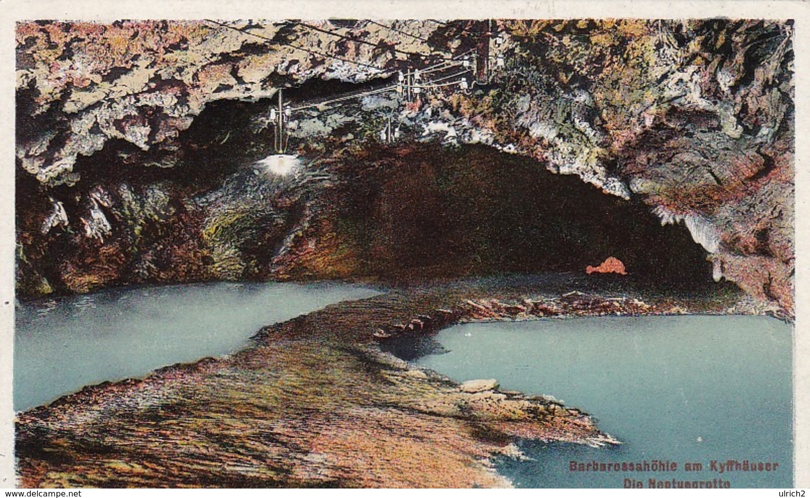 AK Barbarossahöhle Am Kyffhäuser - Die Neptungrotte - 1922 (44933) - Kyffhaeuser