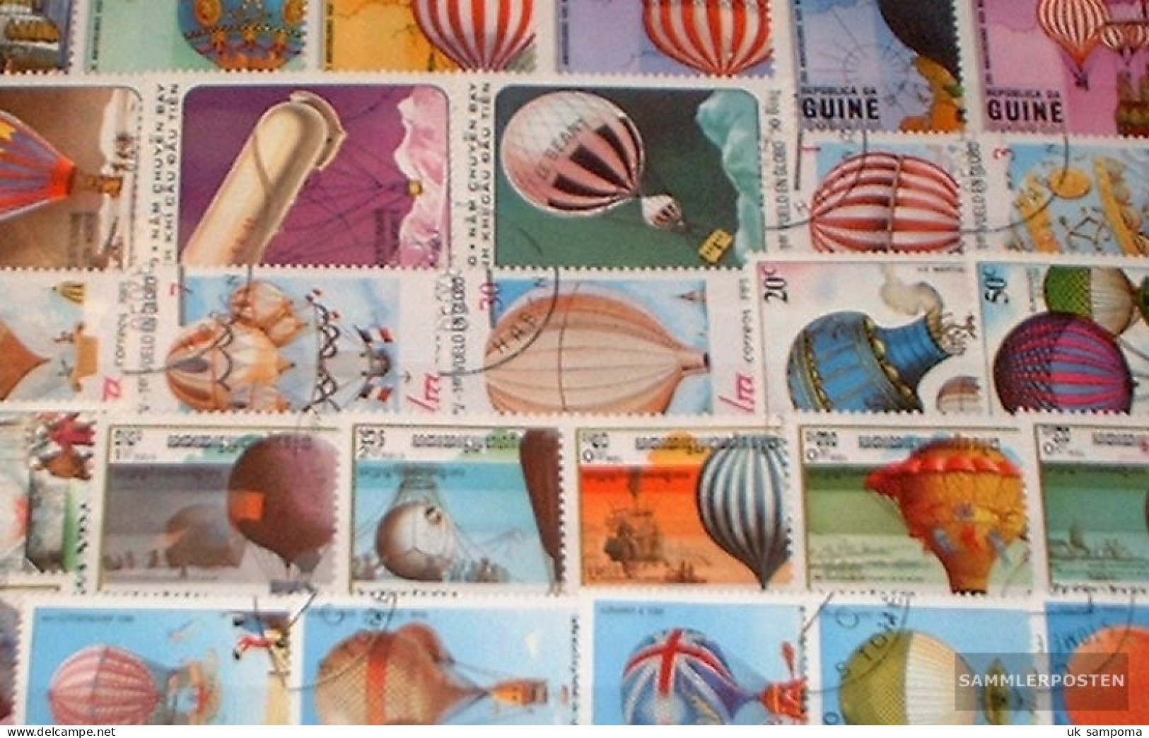 Motives 50 Different Balloons Stamps - Airships