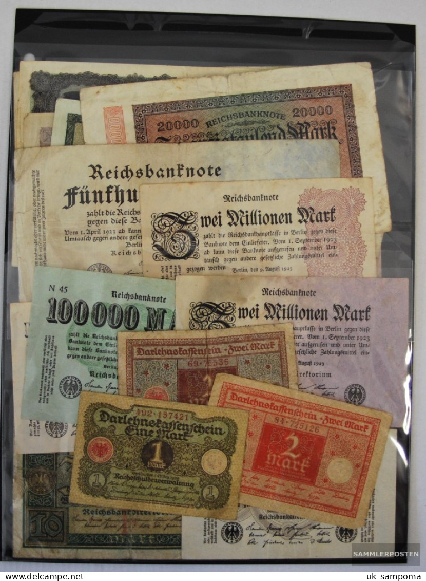 German Empire 20 Different Banknotes  Weimar Republic - Collections