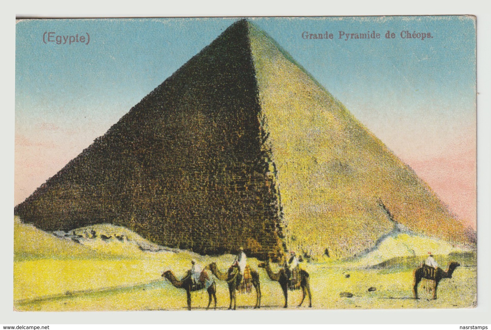 Egypt - Vintage Post Card - Pyramids Of Giza - Egyptologie