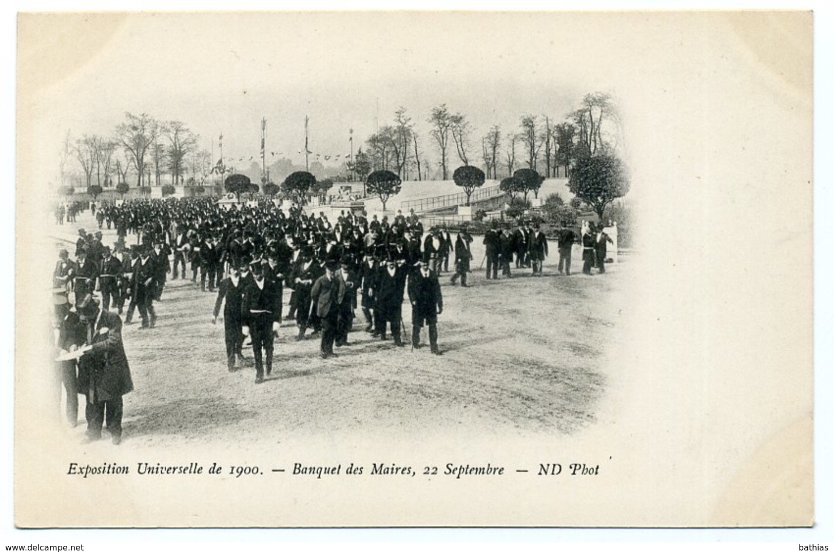 Exposition Universelle De 1900. BANQUET Des MAIRES, 22 Septembre (Lot De 4 CPA état Neuf; Cartes Superbes) - Expositions